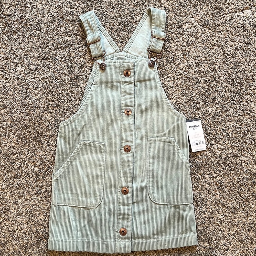 Girls 4T Oshkosh Corduroy Overall Dress